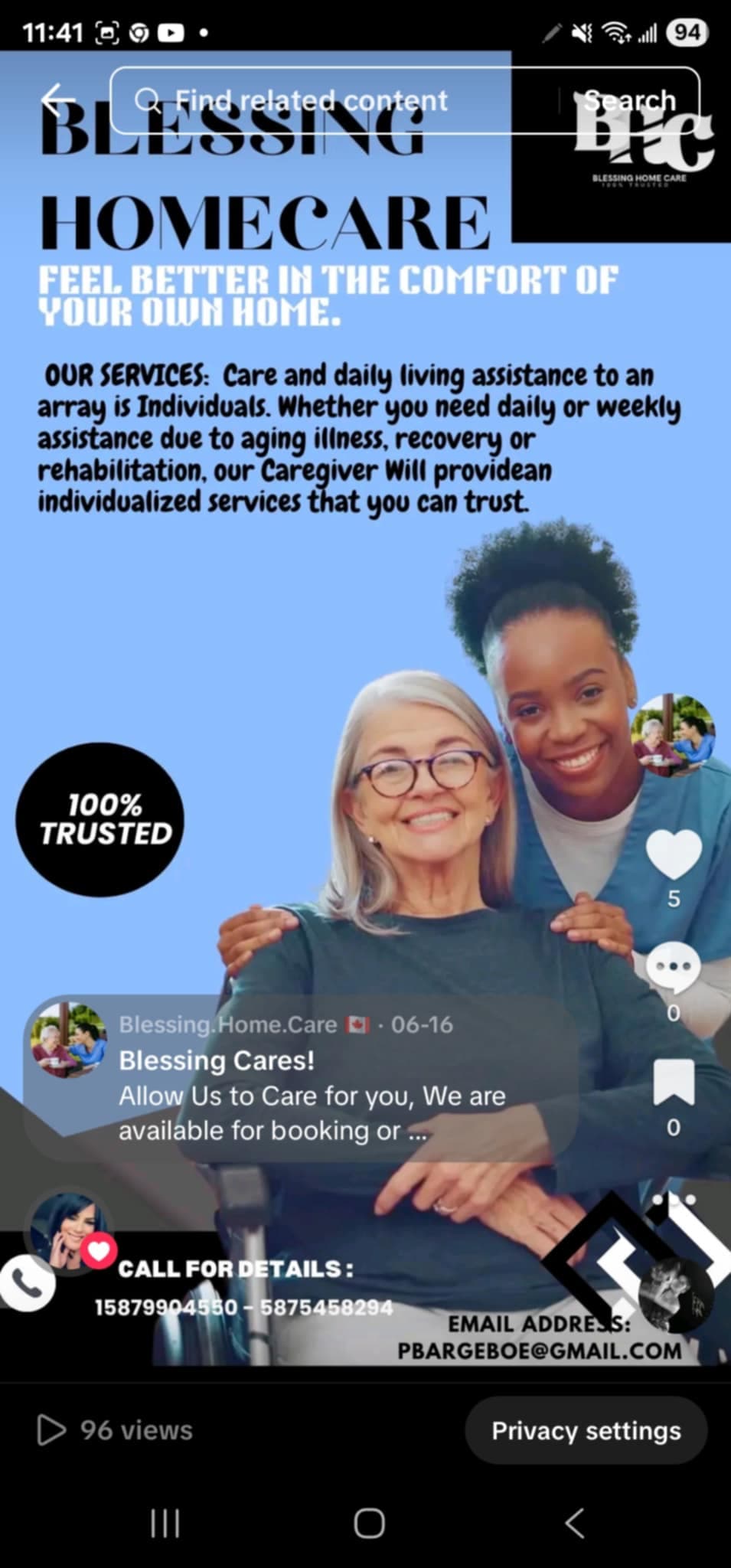 Blessinghomecare photo 2