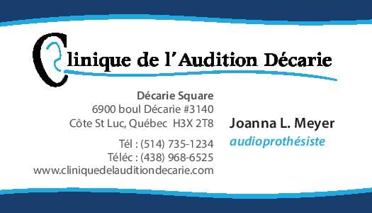 Clinique de l'Audition Décarie, Joanna L. Meyer Audioprothésiste photo 3