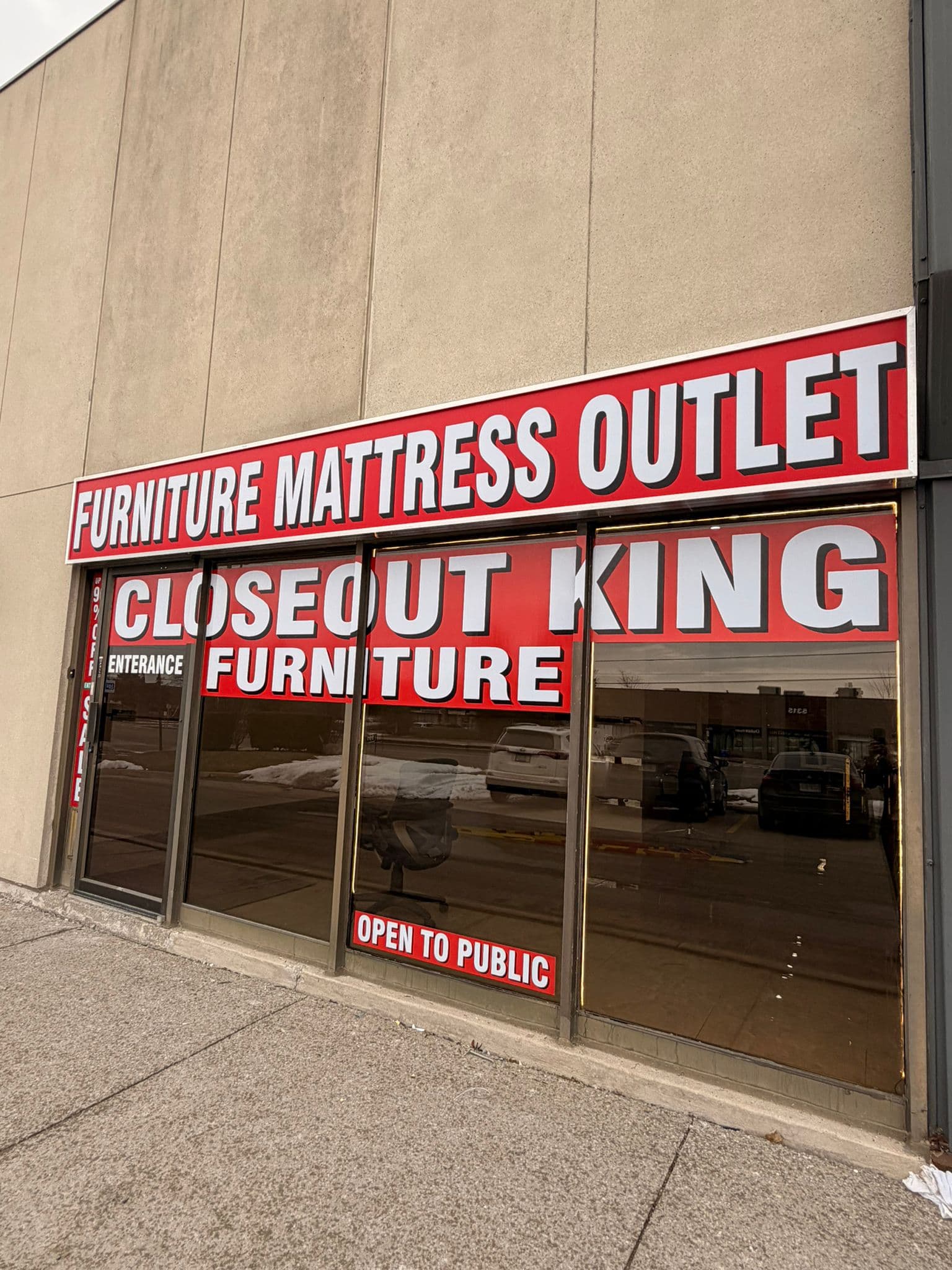 Closeout king furniture