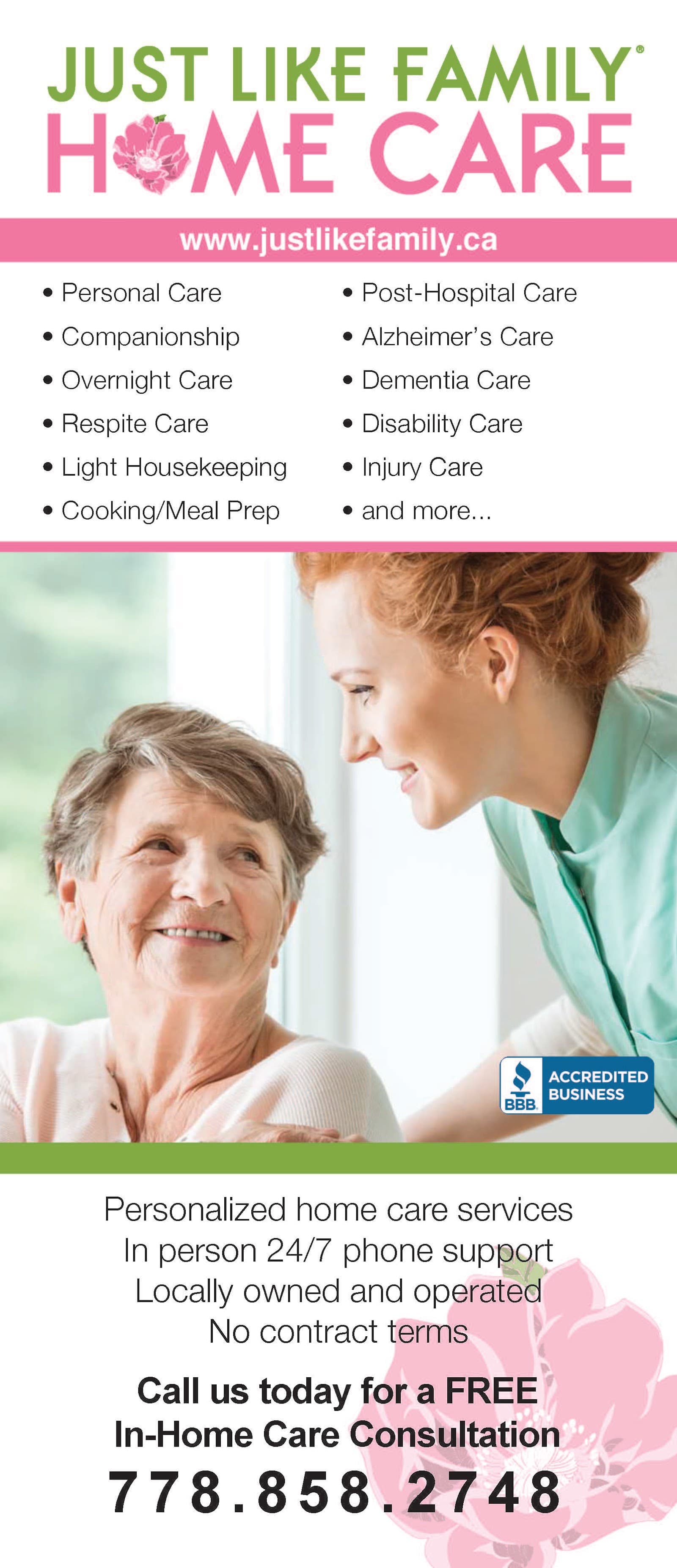Just Like Family Home Care Burnaby/New Westminster BC