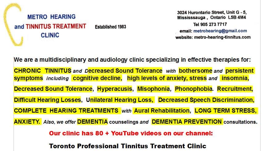Metro Hearing and Tinnitus Treatment Clinic photo 6