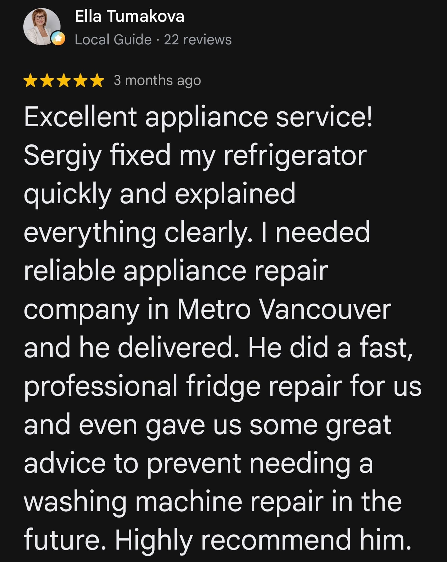 Number One Appliance Service, appliance repair in Vancouver, photo 2